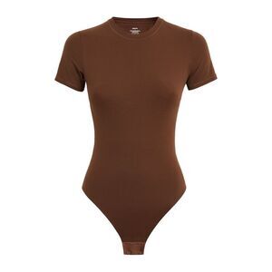Skims Fits Everybody T-Shirt Bodysuit 2x Cocoa